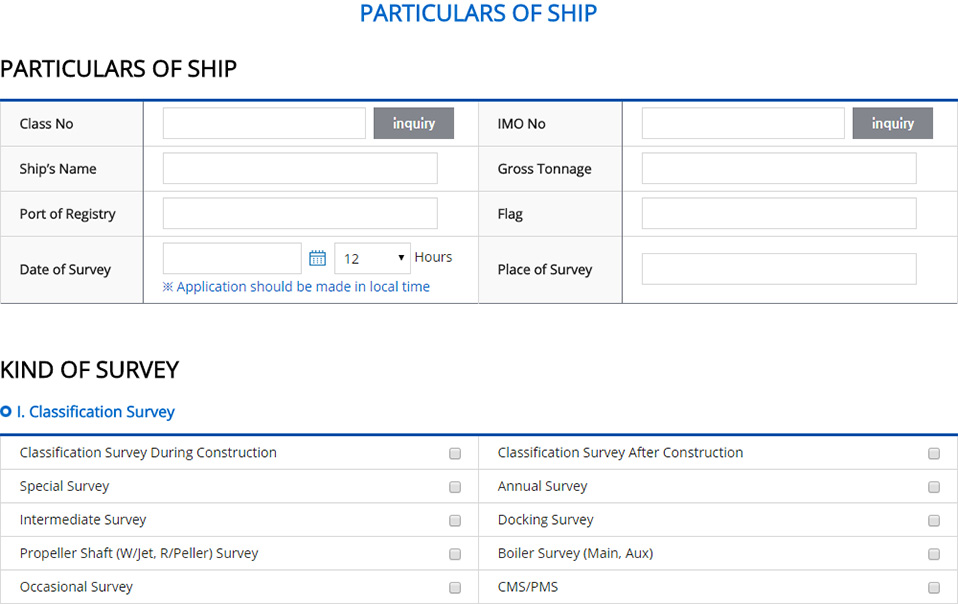 On-line application Procedure