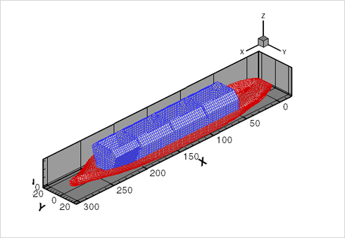 Example of Sloshing coupled hydro mode