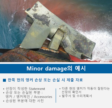 Minor damage 검사