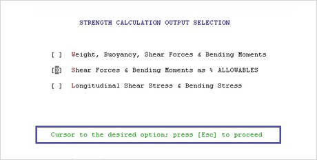 Strength Output Select Mode